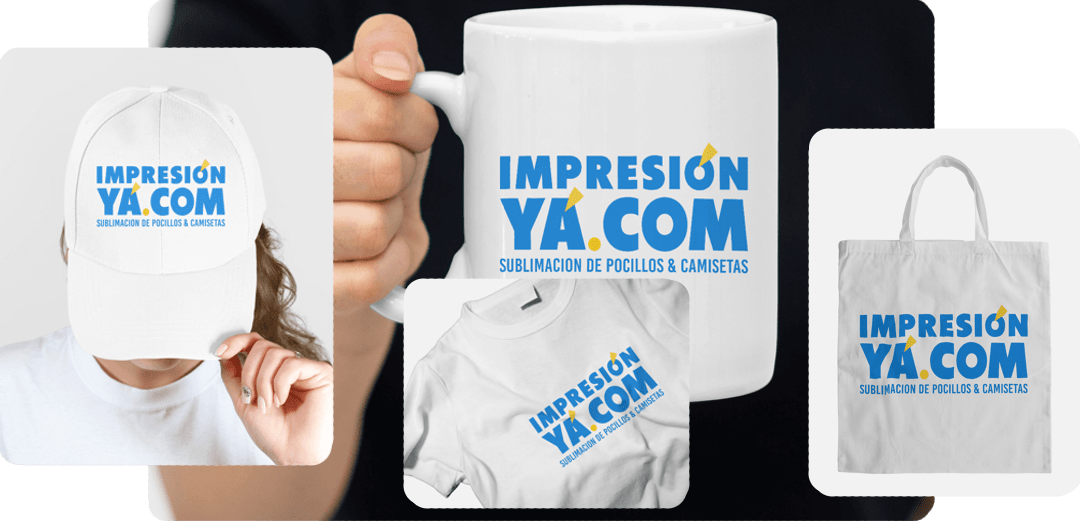 Impresión Yá. En Bogotá. Servicios de sublimación de Pocillos Mugs, Platos, Vasos, Baldosas, Pad Mouse, Termos, Caramañolas y Productos Publicitarios