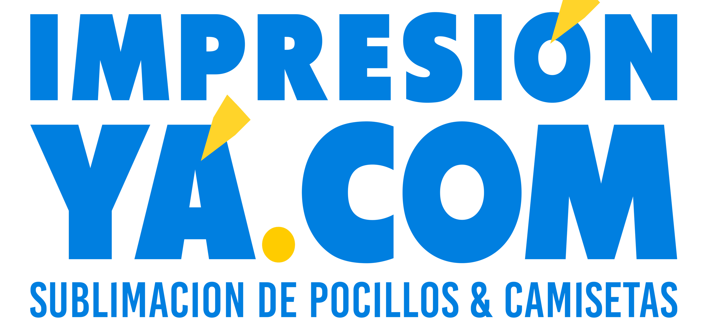 Logo Impresión Ya. Impresión y sublimación de Pocillos Mugs, Camisetas, Gorras, Esferos, Llaveros, Morrales, Stickers, Calcomanías en Bogotá, Colombia.